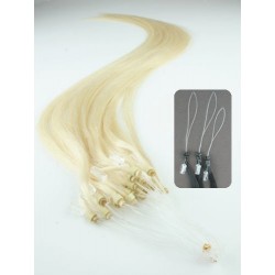 Vlasy pro metodu Micro Ring / Easy Loop / Easy Ring / Micro Loop 40cm – platinová blond