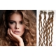 Kudrnaté vlasy Micro Ring / Easy Loop / Easy Ring / Micro Loop 50cm – světle hnědé