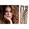 Kudrnaté vlasy Micro Ring / Easy Loop / Easy Ring / Micro Loop 60cm – světle hnědé