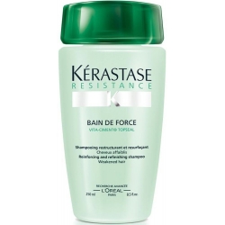 KÉRASTASE Résistance Bain De Force šampon pro křehké, lámavé vlasy 250ml